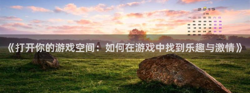 辉达娱乐集团：《打开你的游戏空间：如何在游戏中找到乐趣与激情